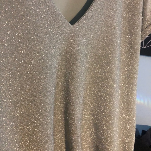 VERO MODA Silver Sparkly Tinsel Chic Top - Picture 9 of 10